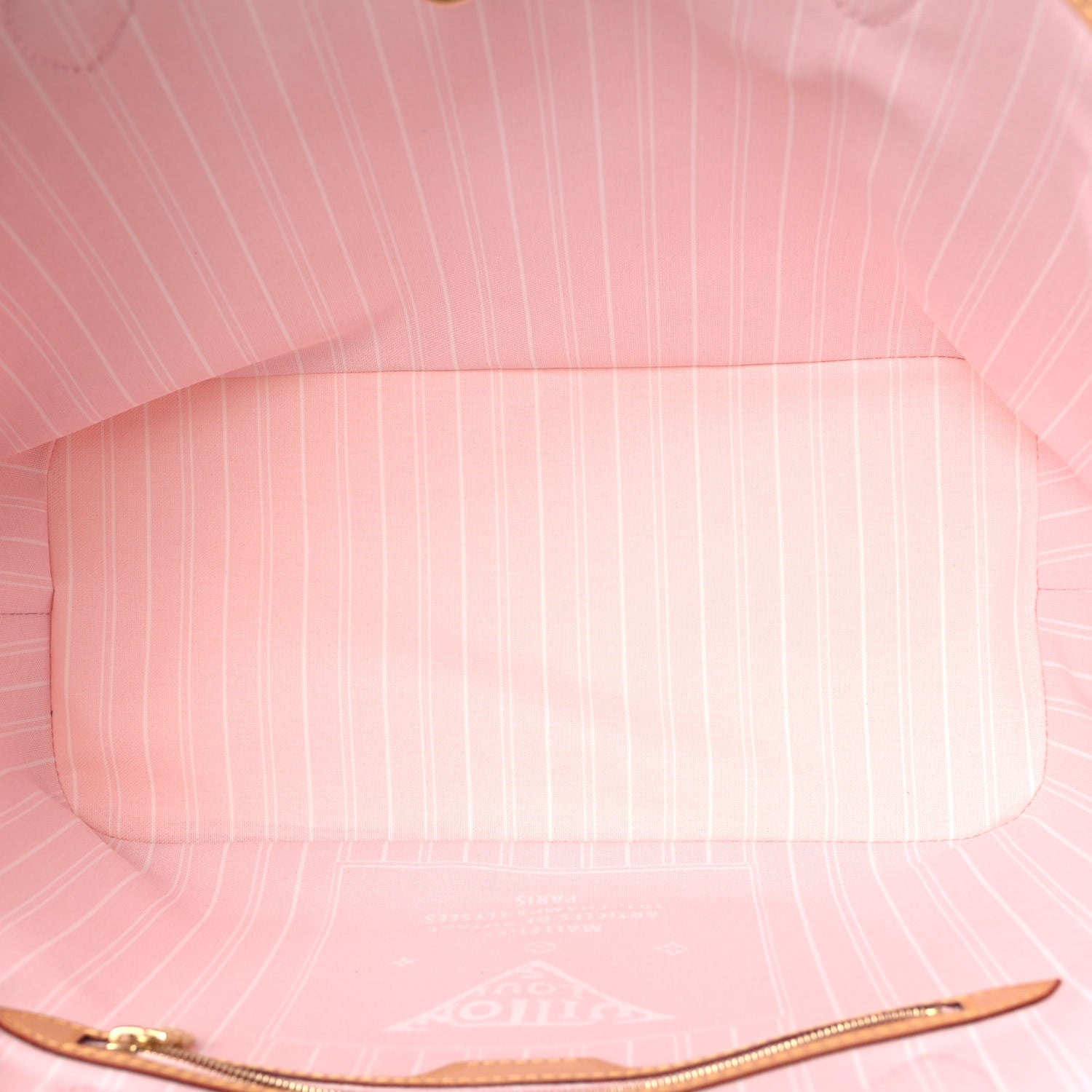Louis Vuitton Monogram Giant By The Pool Neverfull MM Light Pink 5 of 9