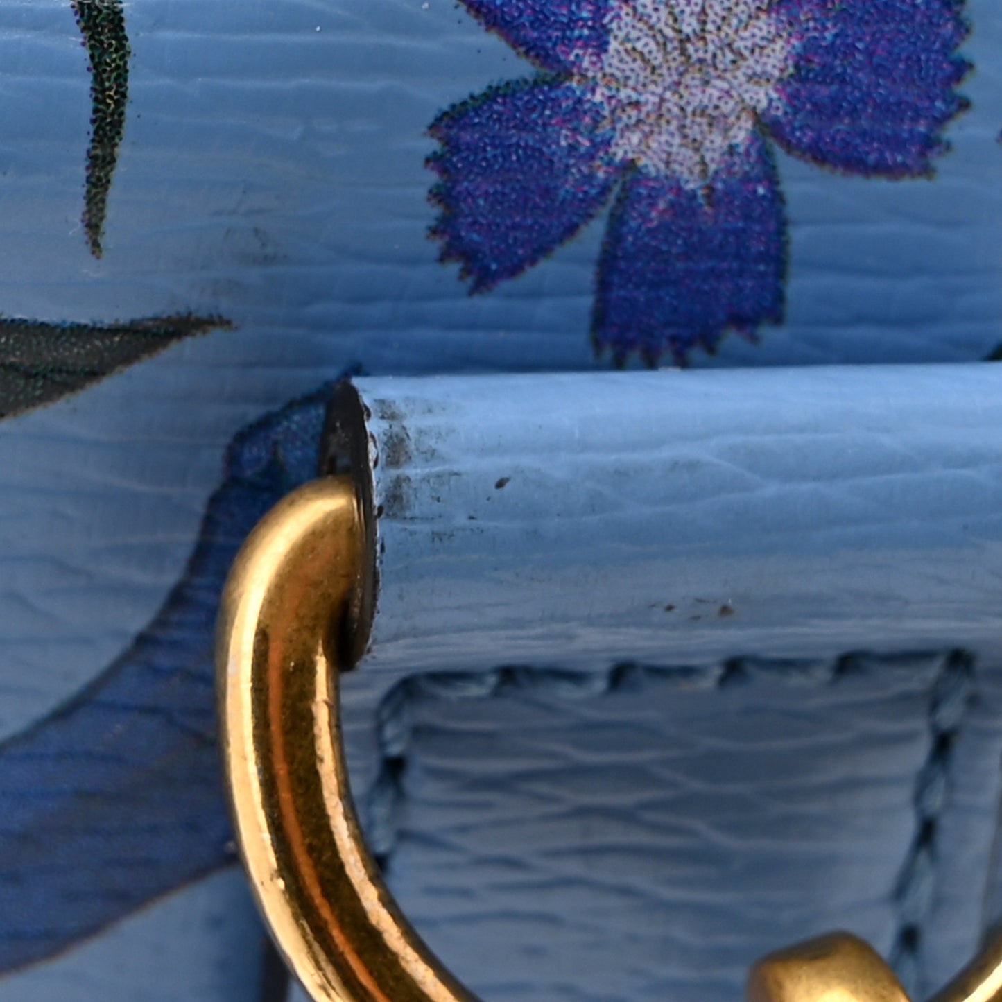 Calfskin Web New Flora Crystal Heart Totem Azure