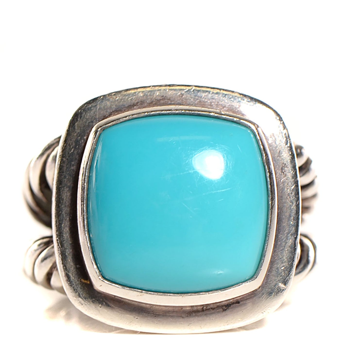 Sterling Silver Turquoise 17mm Albion Ring 7.25