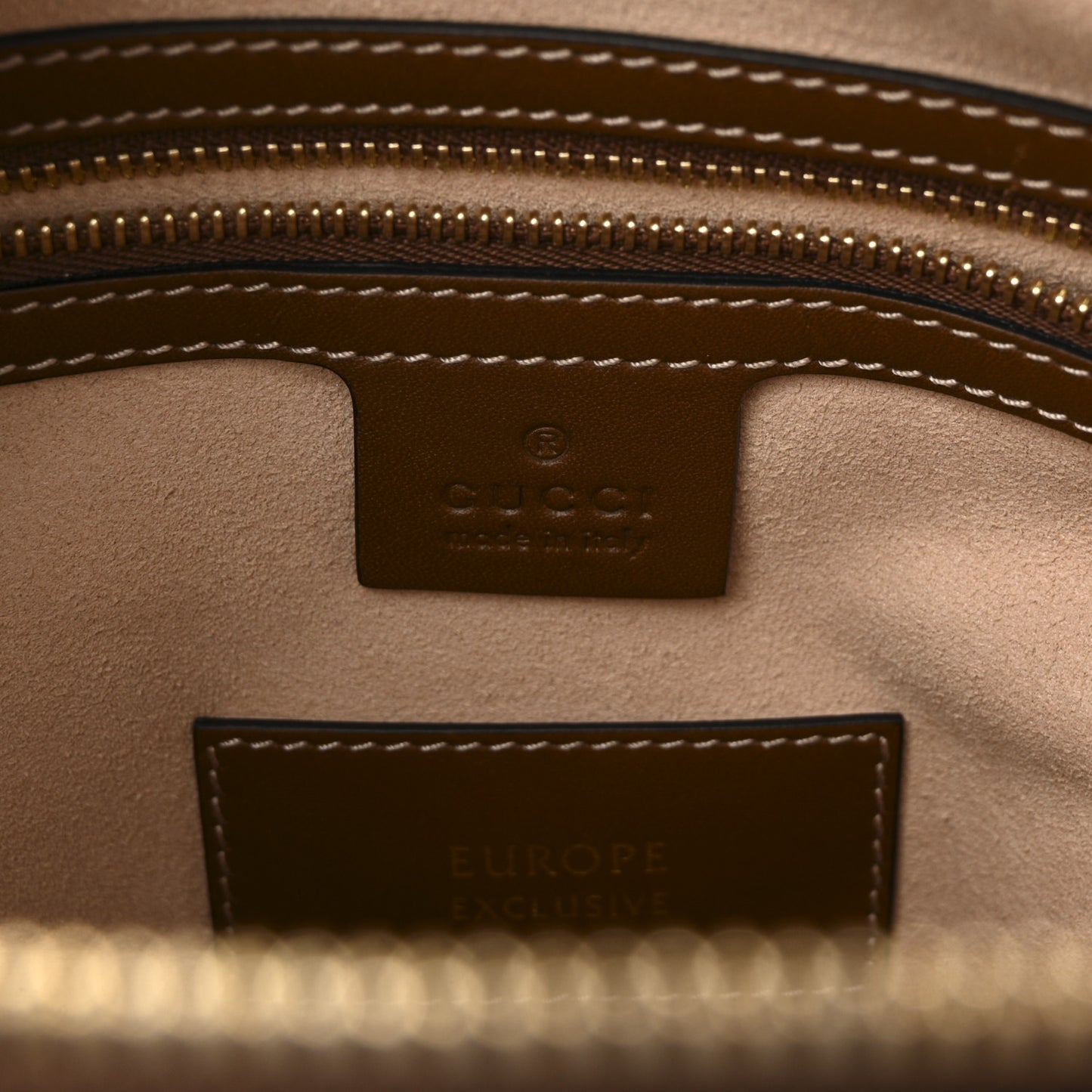 GG Supreme Monogram Bee Embroidered Medium Boston Beige Tuscany