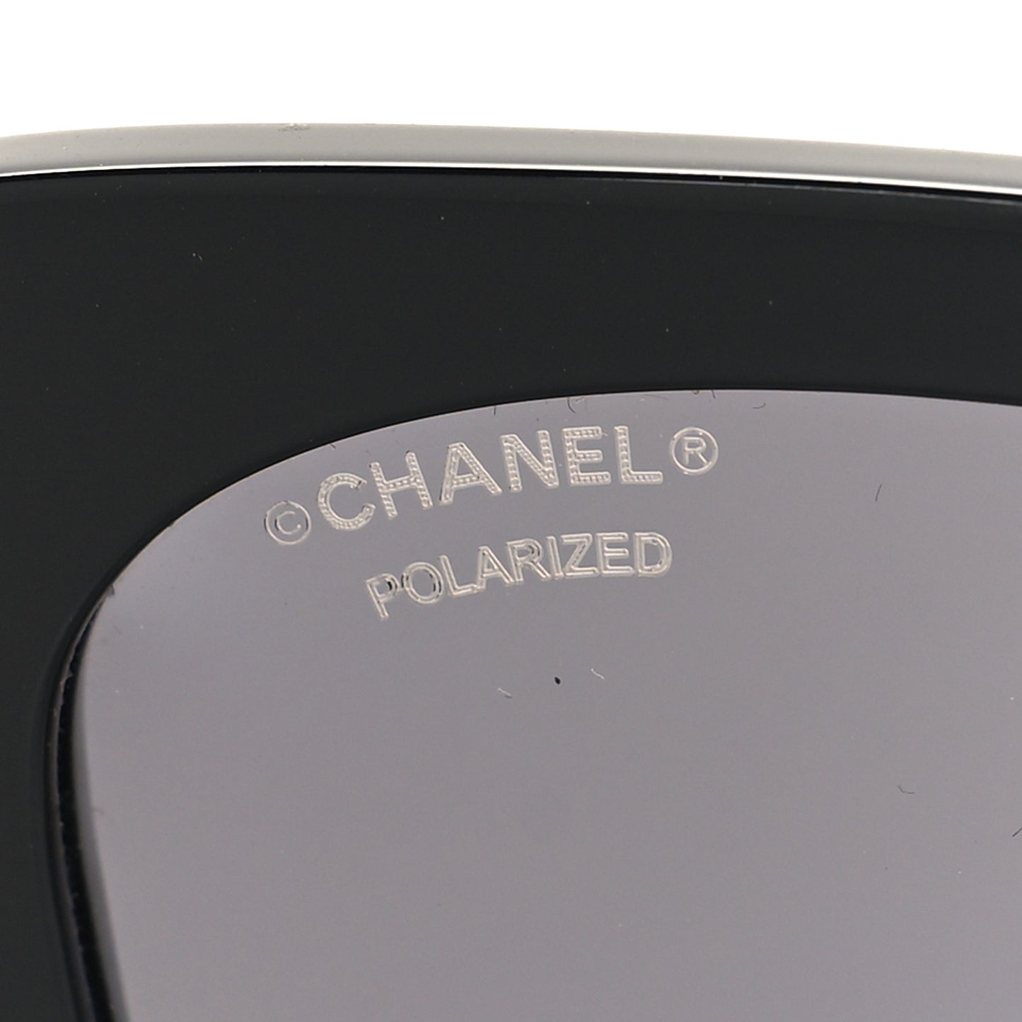 Acetate Strass Square Sunglasses 5422-B Black