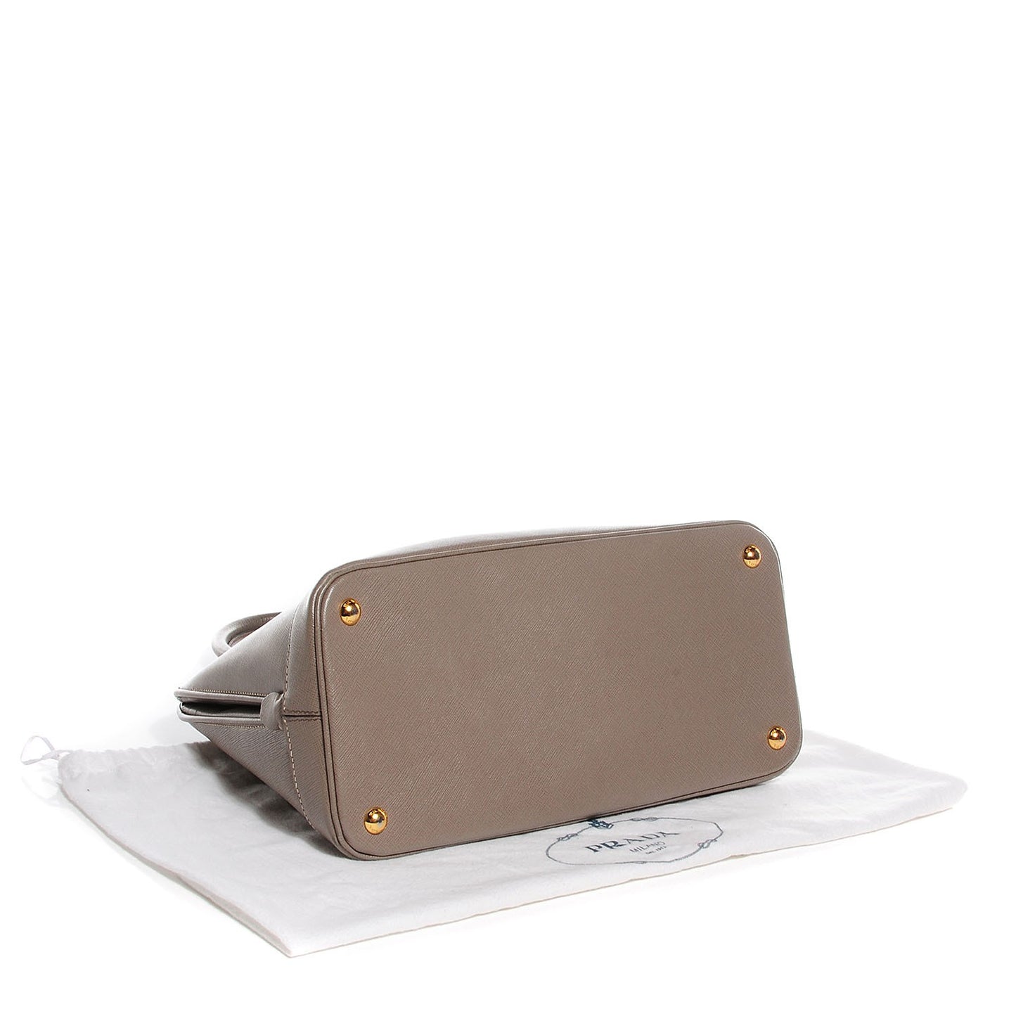 Saffiano Lux Open Promenade Tote Argilla