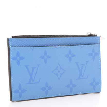 Louis Vuitton Taigarama Coin Card Holder Blue Lagoon 2 of 5