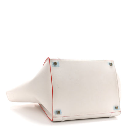 Celine Grained Calfskin Medium Phantom Luggage White 4 of 12
