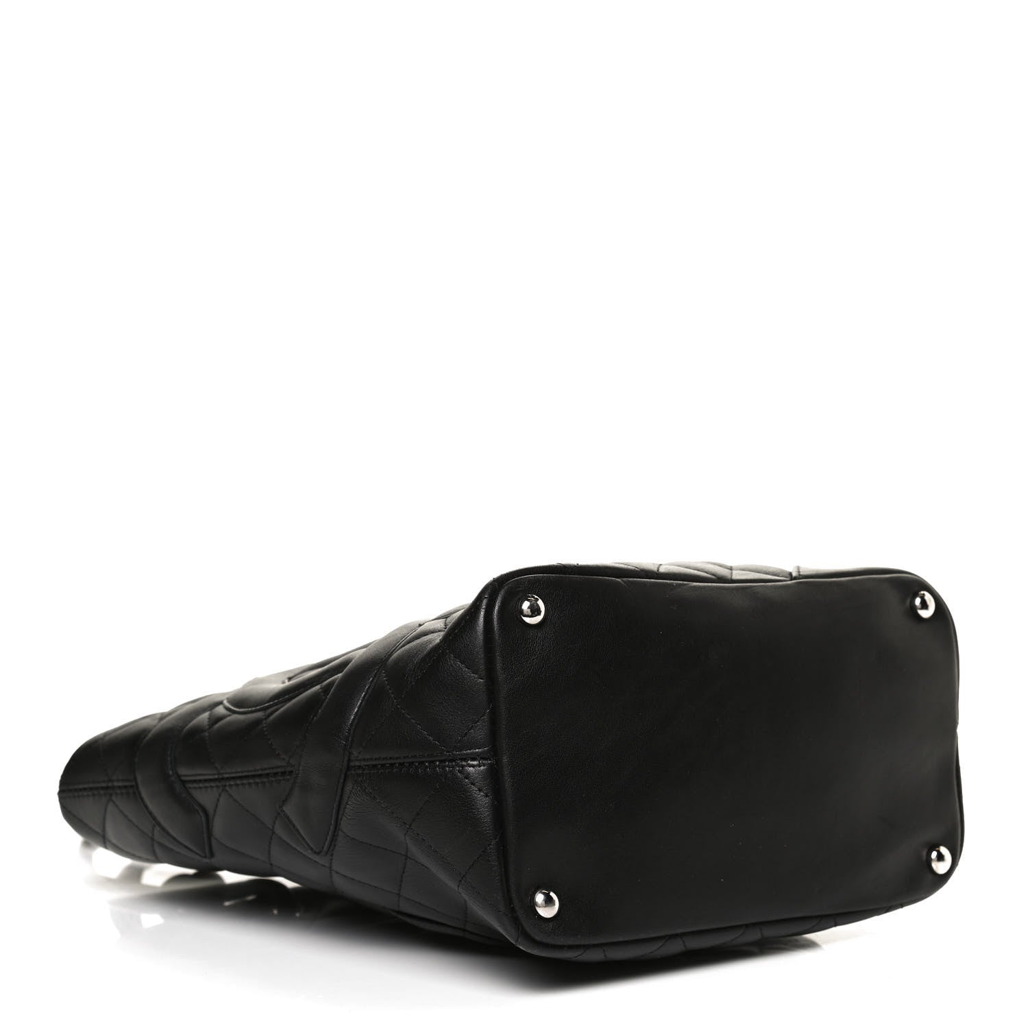 Chanel Calfskin Quilted Medium Cambon Tote Black 4 of 10
