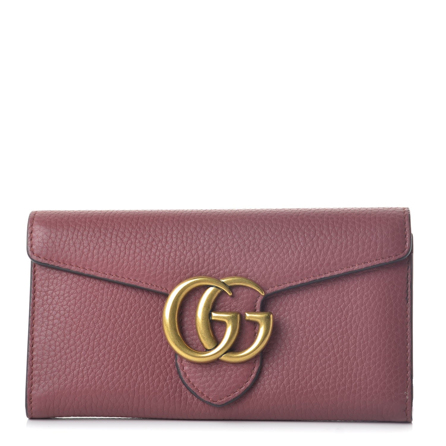 Gucci Cellarius Calfskin GG Marmont Continental Wallet Dry Rose 1 of 9