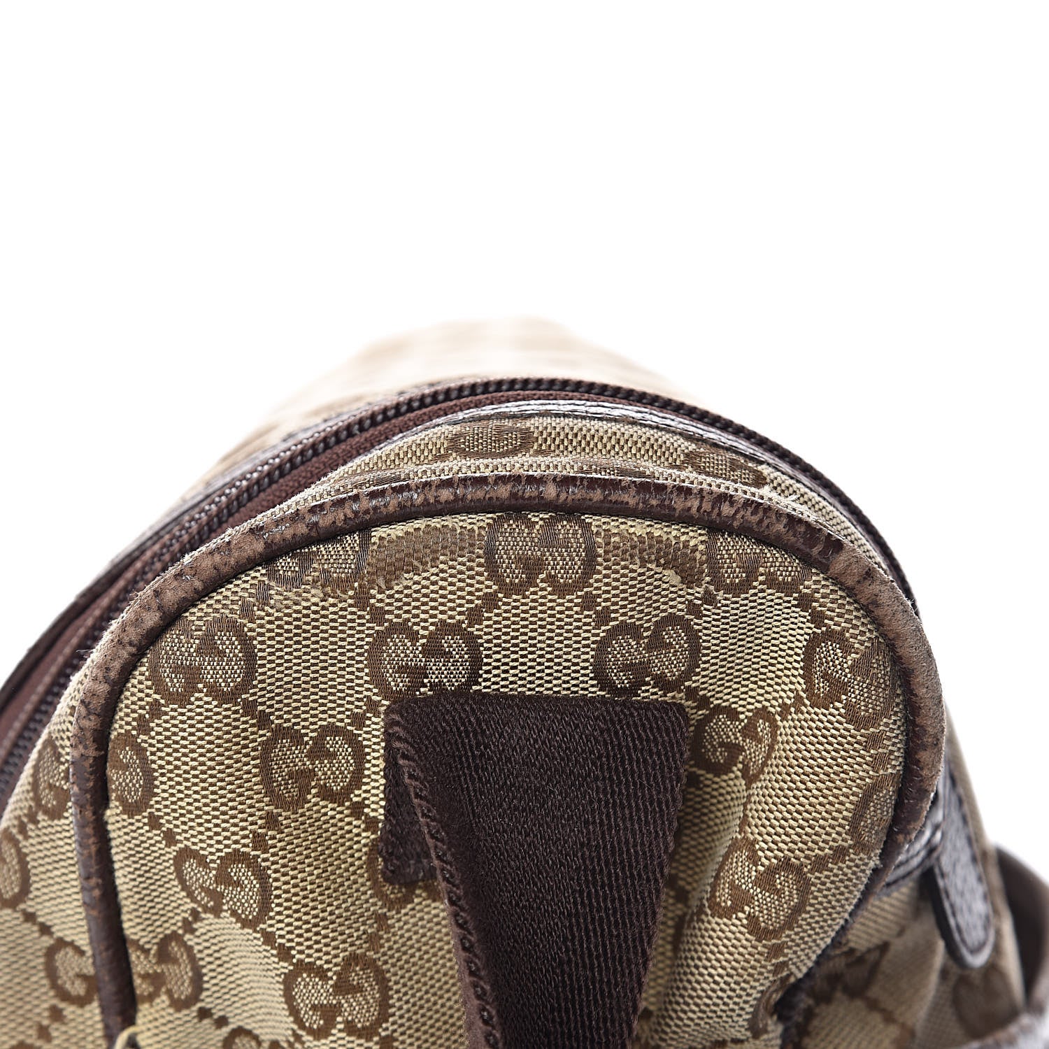 Gucci Monogram Natural Pigskin Large Diaper Bag Beige Ebony Cocoa Dark Chocolate 20 of 29