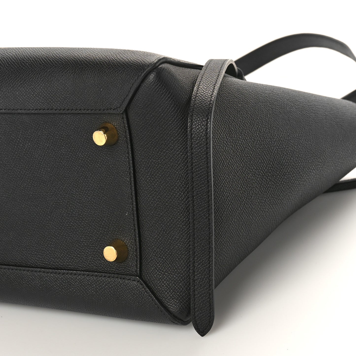 Grained Calfskin Mini Belt Bag Black