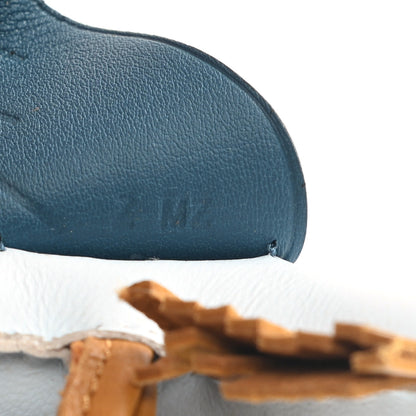 Hermes Milo Lambskin Grigri Rodeo Pegase Horse Bag Charm PM Bleu Brume Sesame Vert Bosphore 4 of 5