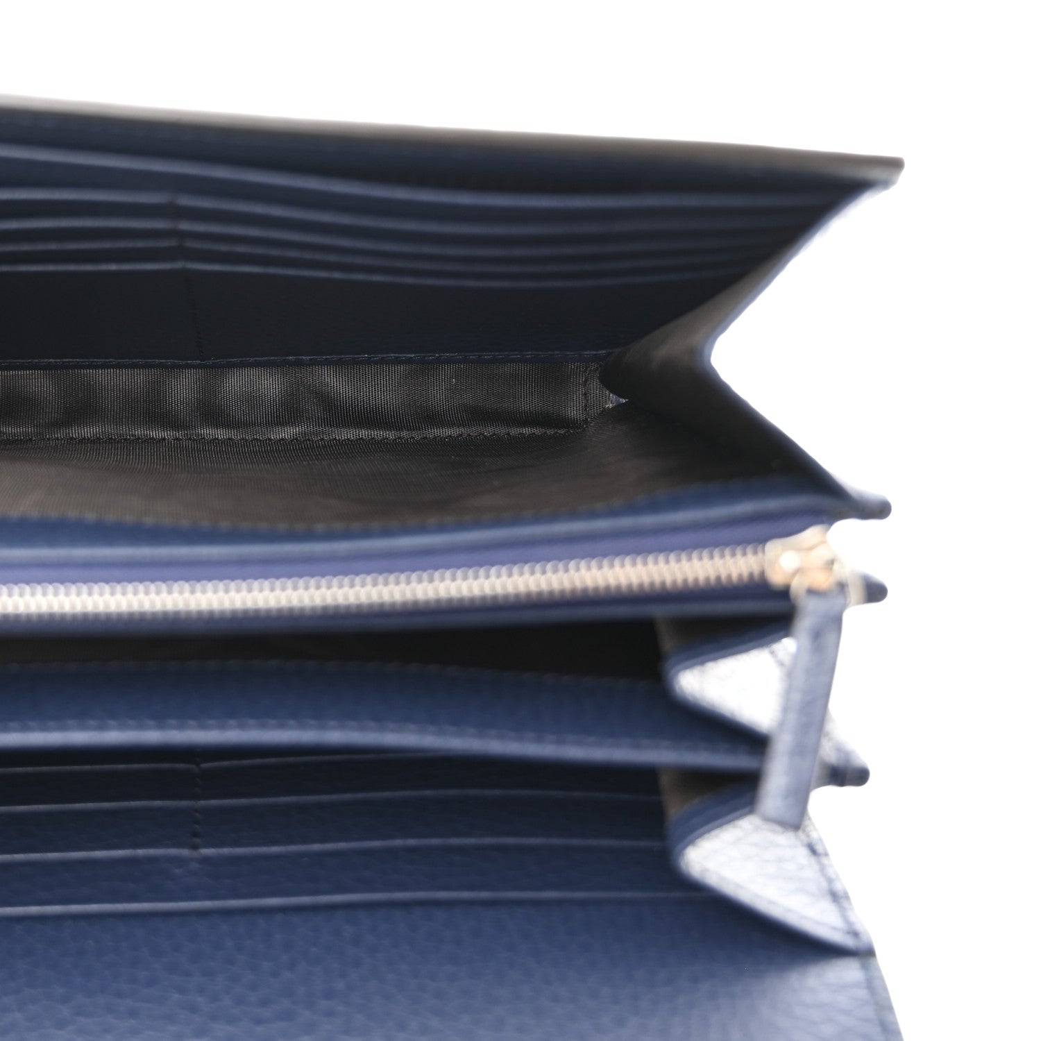 Gucci Dollar Calfskin Crystal Mini Dionysus Chain Wallet Blue Agata Black Diamond 5 of 12