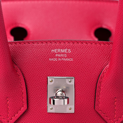 Hermes Madame Calfskin Birkin Sellier 25 FRAMBOISE 6 of 10