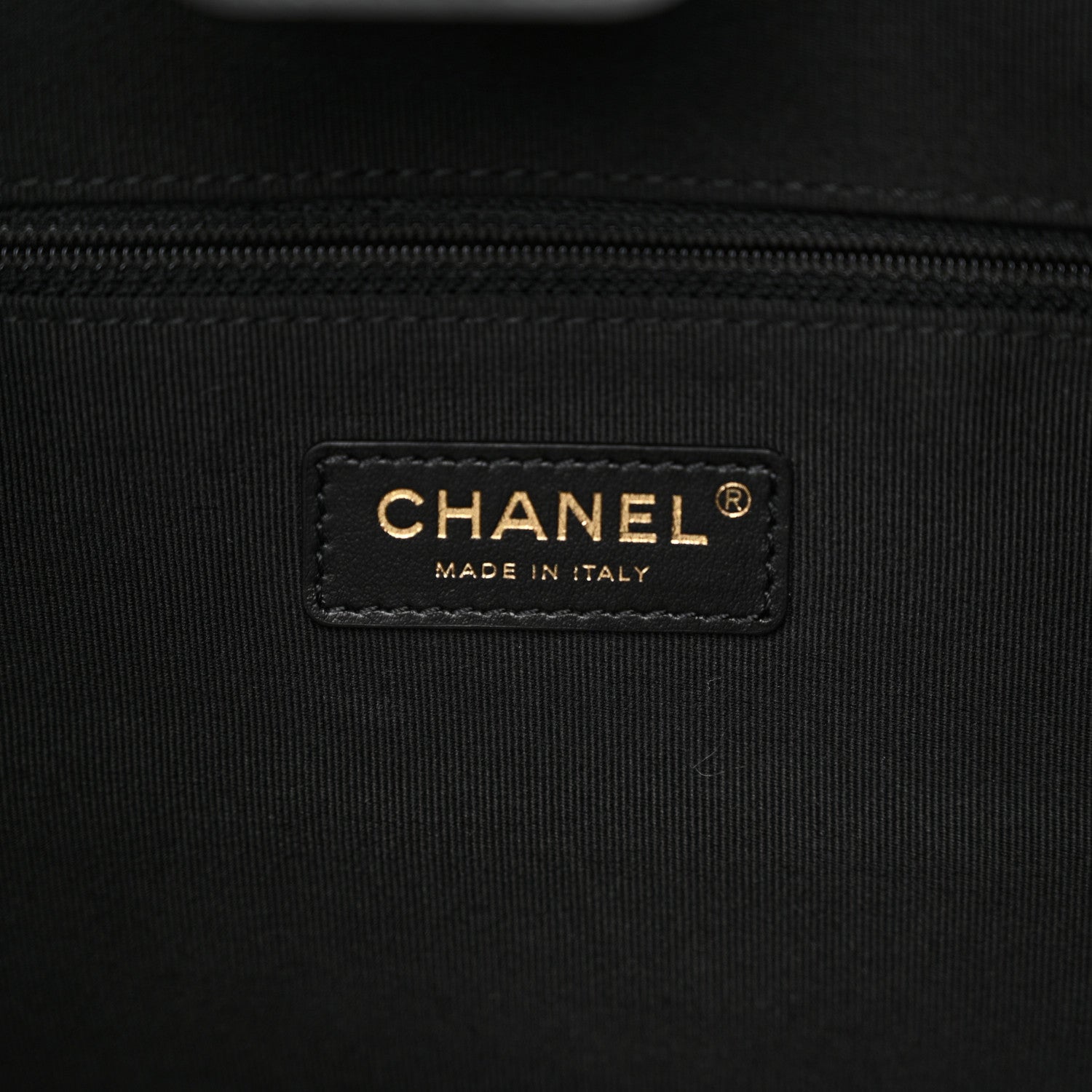 Chanel Nylon Grosgrain Quilted Lifestyle Shopping Tote Black 7 of 12