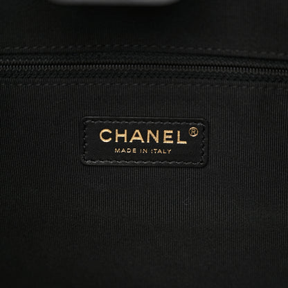 Chanel Nylon Grosgrain Quilted Lifestyle Shopping Tote Black 7 of 12
