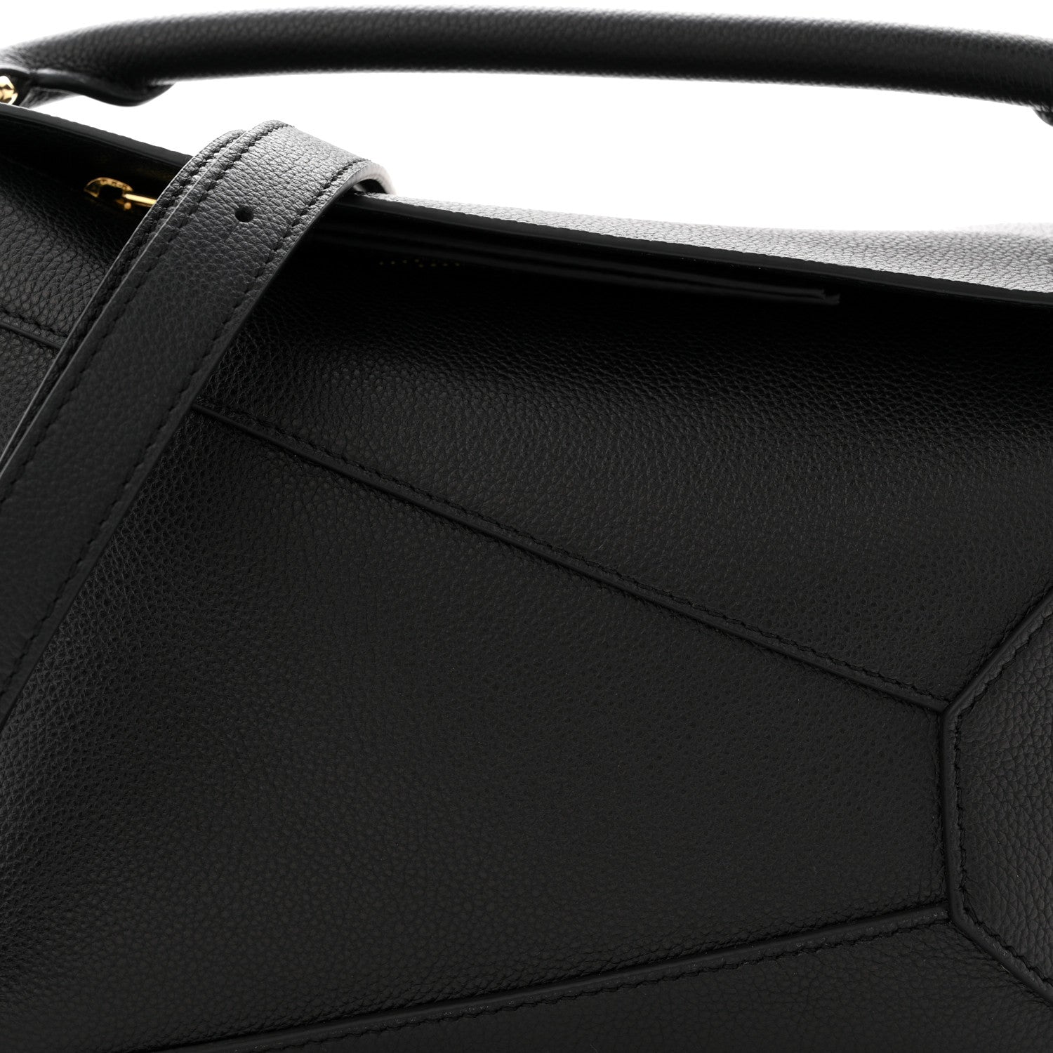 Loewe Grained Calfskin Small Puzzle Bag Black 8 of 11