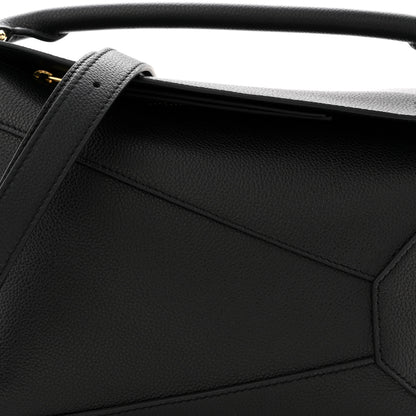 Loewe Grained Calfskin Small Puzzle Bag Black 8 of 11