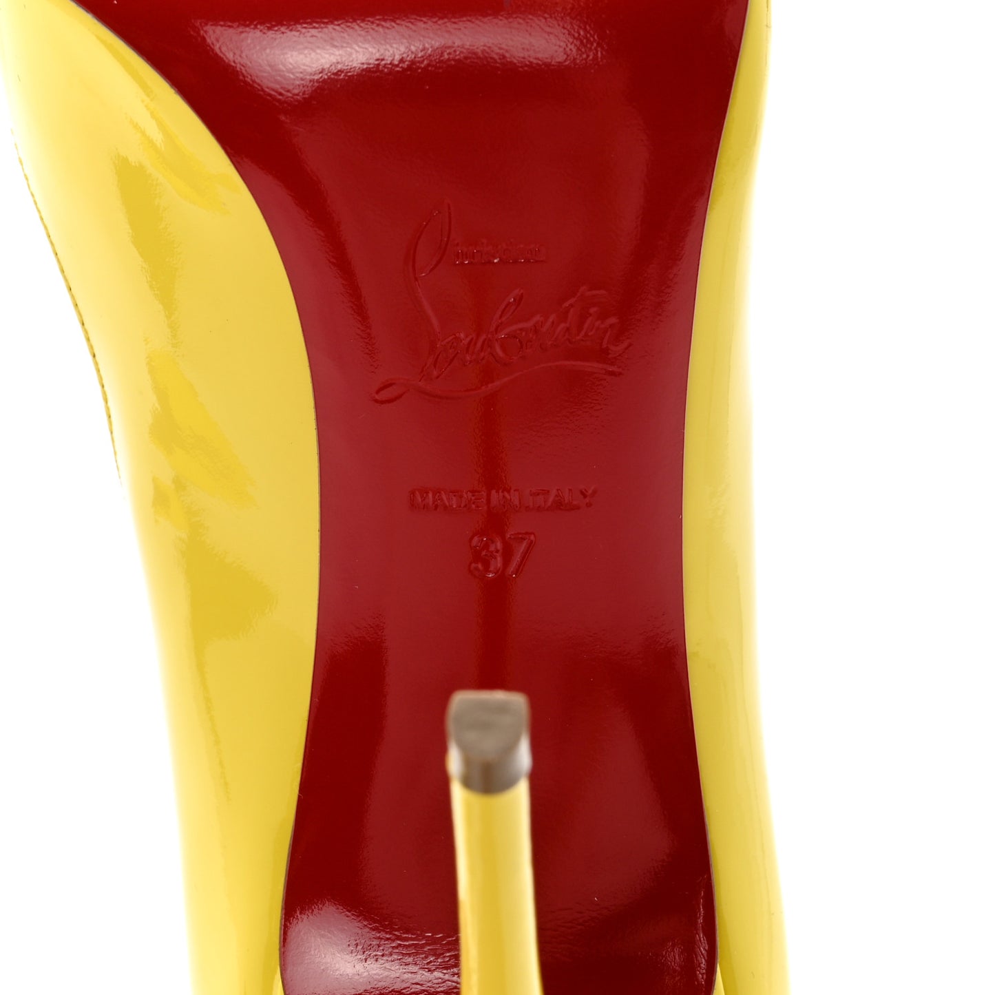 Calfskin Hot Chick 100 Pumps 37 Citrus