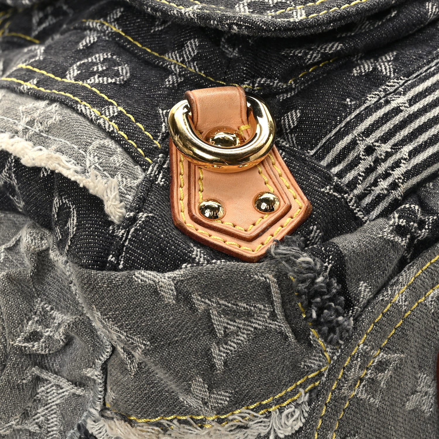 Louis Vuitton Denim Patchwork Bowly Black 7 of 10