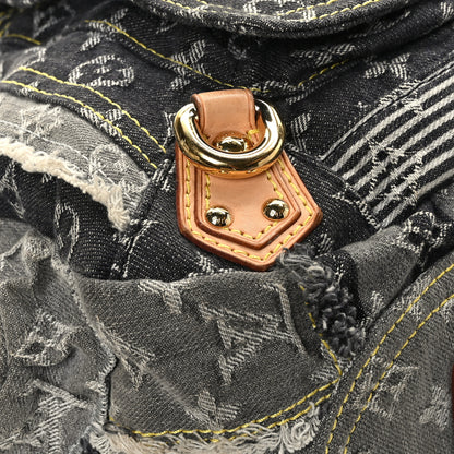 Louis Vuitton Denim Patchwork Bowly Black 7 of 10