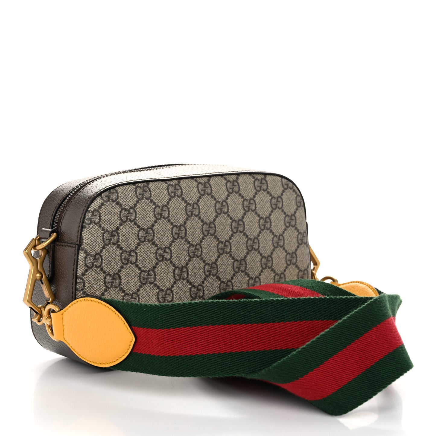 GG Supreme Monogram Web Neo Vintage Shoulder Bag Beige New Acero Crop