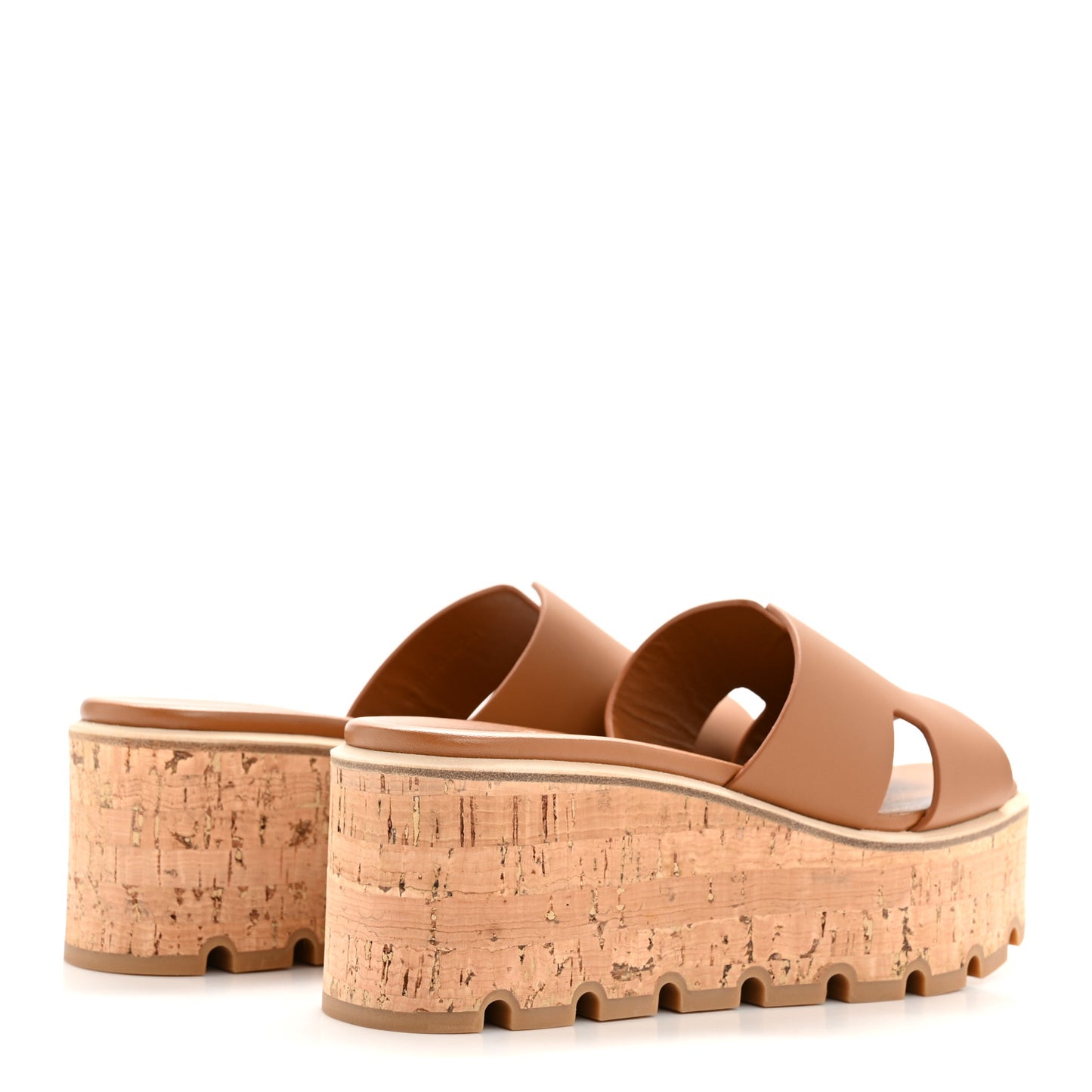 Calfskin Cork Eze 30 Sandals 36 Gold