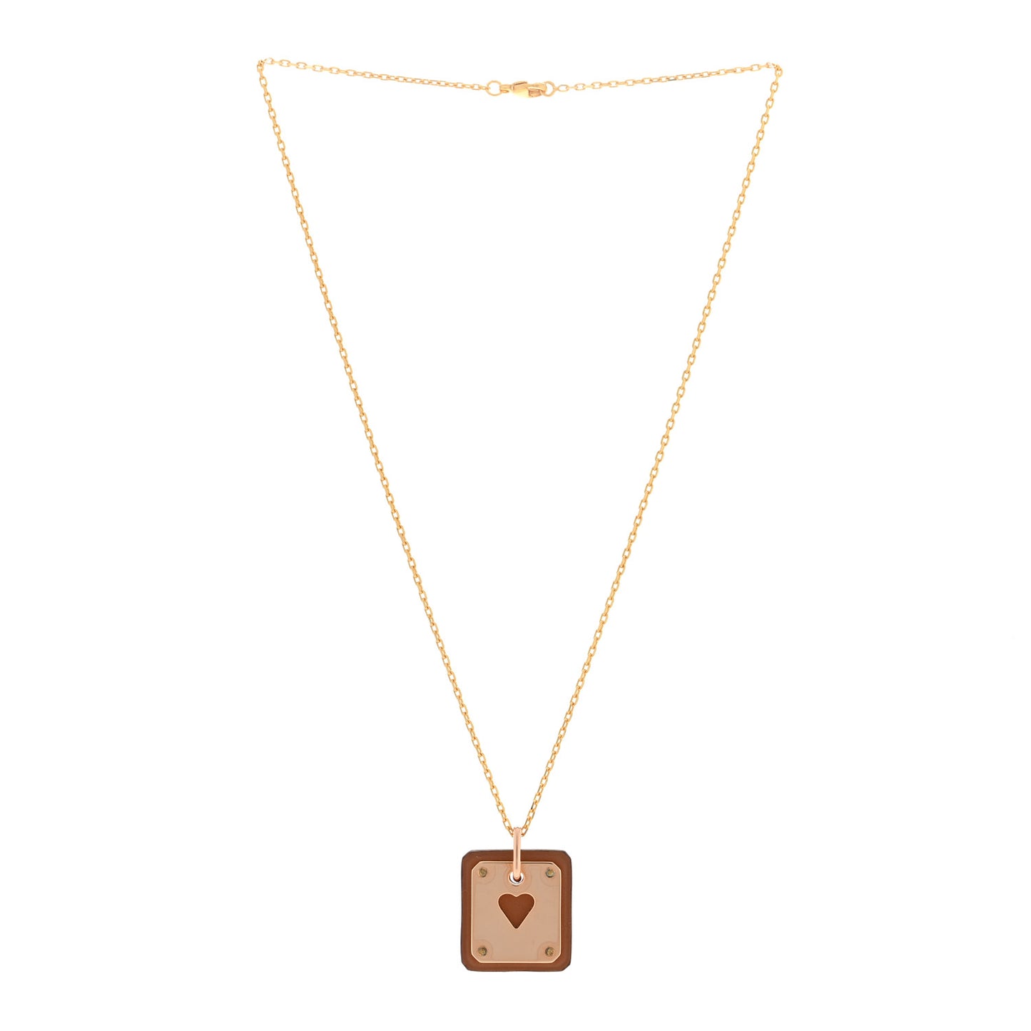 Rose Gold Plated Swift As De Coeur Necklace Gold