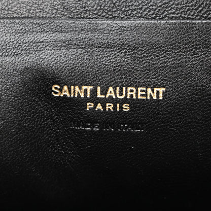 Saint Laurent Grain De Poudre Matelasse Monogram Mini Lou Camera Bag Black 6 of 11