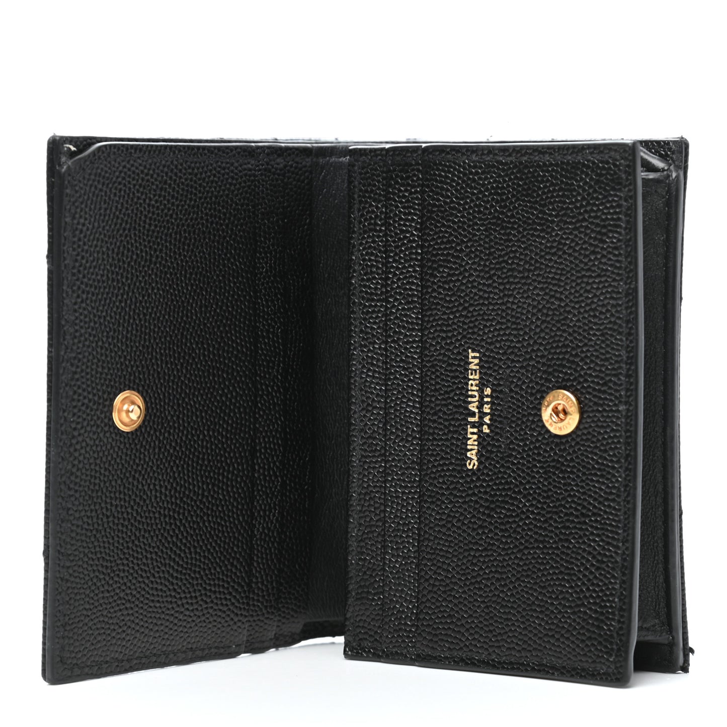 Grain De Poudre Matelasse Chevron Monogram Card Case Black