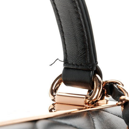 Chanel Lambskin Quilted Small Trendy CC Dual Handle Flap Bag Black 13 of 14