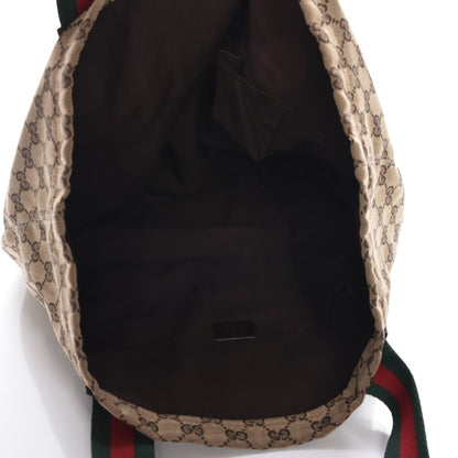 Gucci GG Monogram Medium Web Handle Vertical Tote Dark Brown 4 of 6
