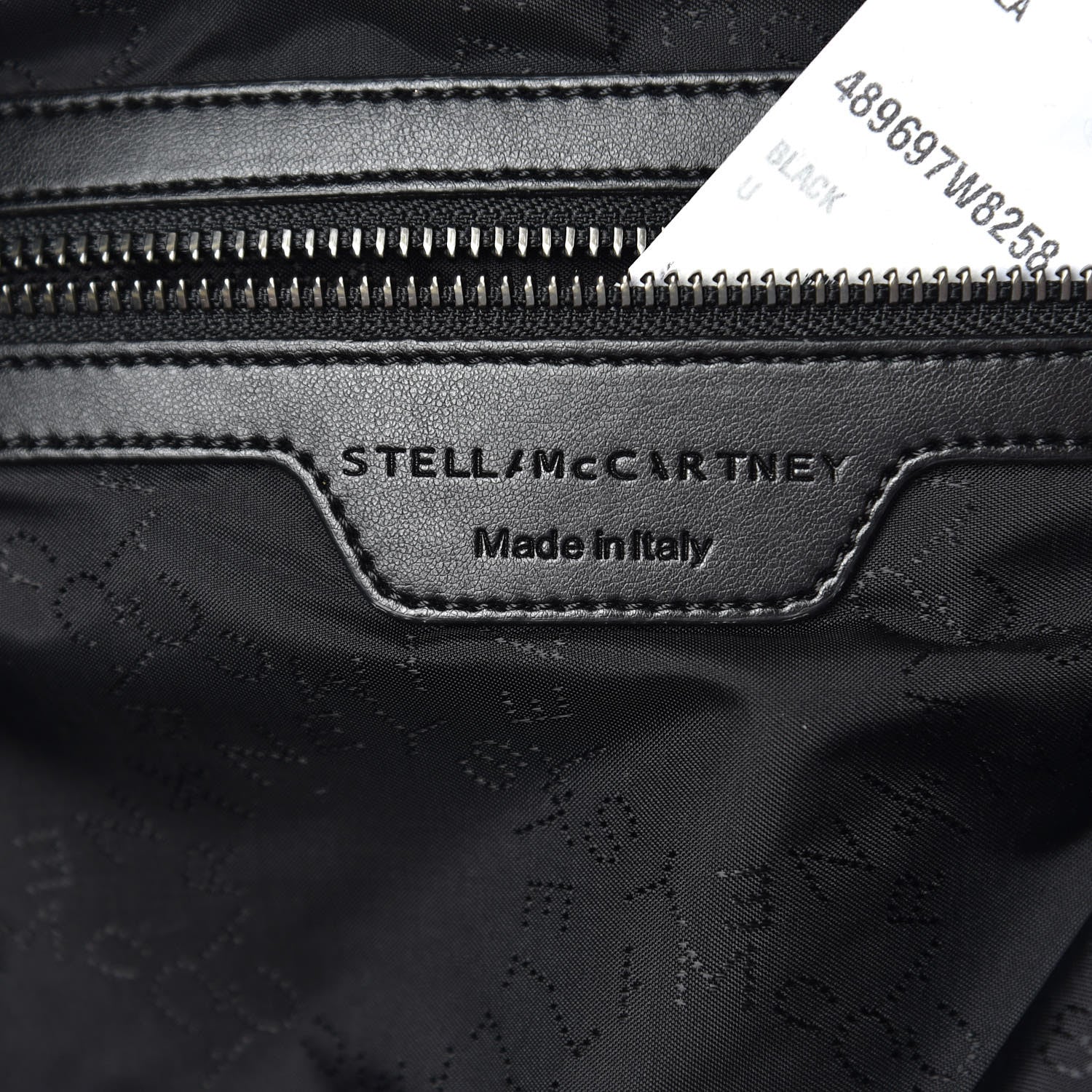 Stella McCartney Polyamide Falabella Go Glitter Stars Backpack Black 6 of 7