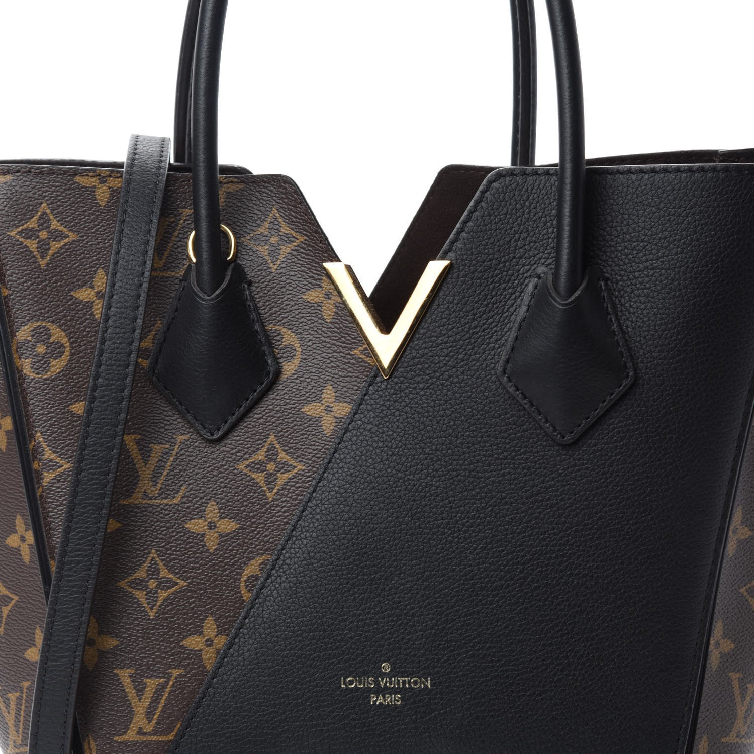 Louis Vuitton Calfskin Monogram Kimono Tote PM Black 9 of 9