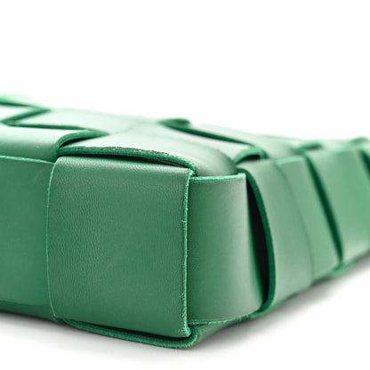 Bottega Veneta Lambskin Maxi Intrecciato Cassette Messenger Racing Green 10 of 11