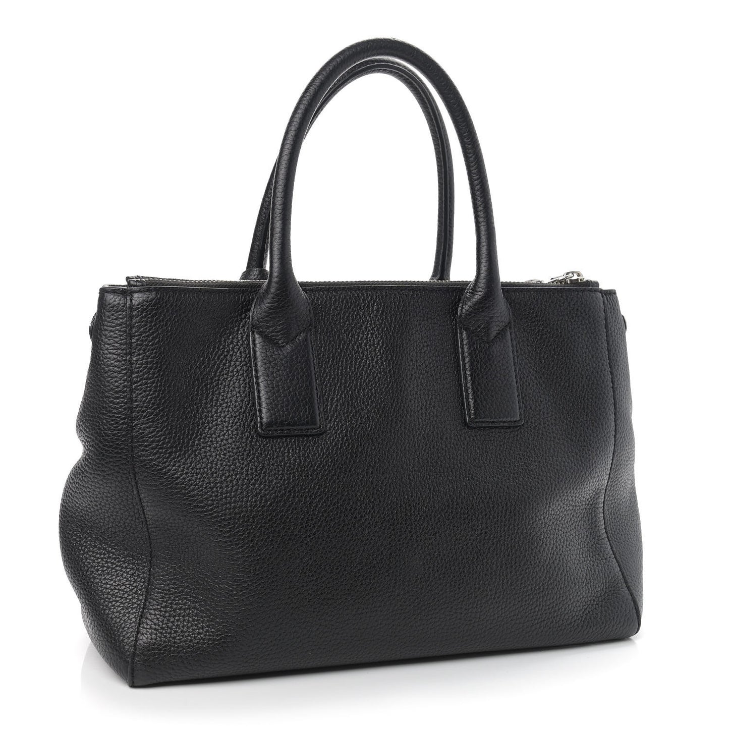 Textured Calfskin Medium Incognito Satchel Black