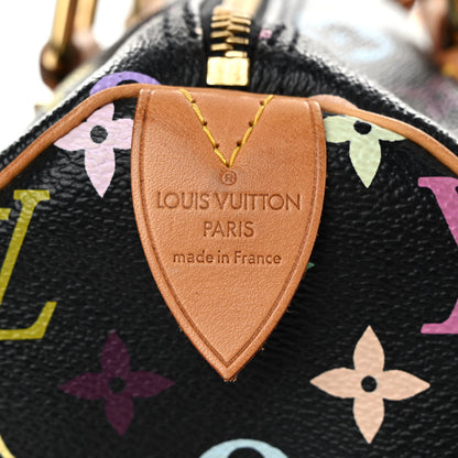 Louis Vuitton Monogram Multicolor Speedy 30 Black 6 of 9