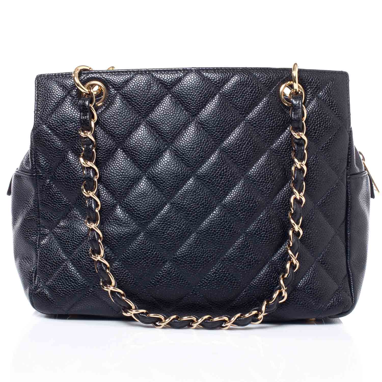 Chanel Caviar Quilted Petit Timeless Tote PTT Black 3 of 9