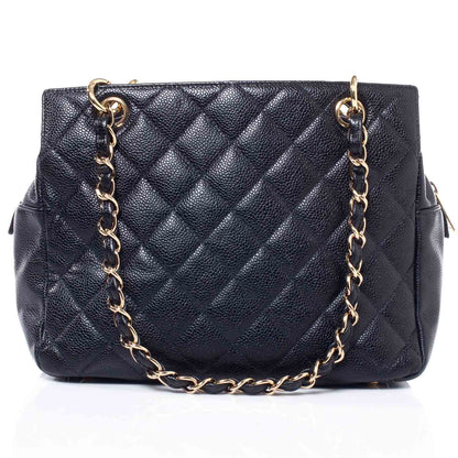 Chanel Caviar Quilted Petit Timeless Tote PTT Black 3 of 9