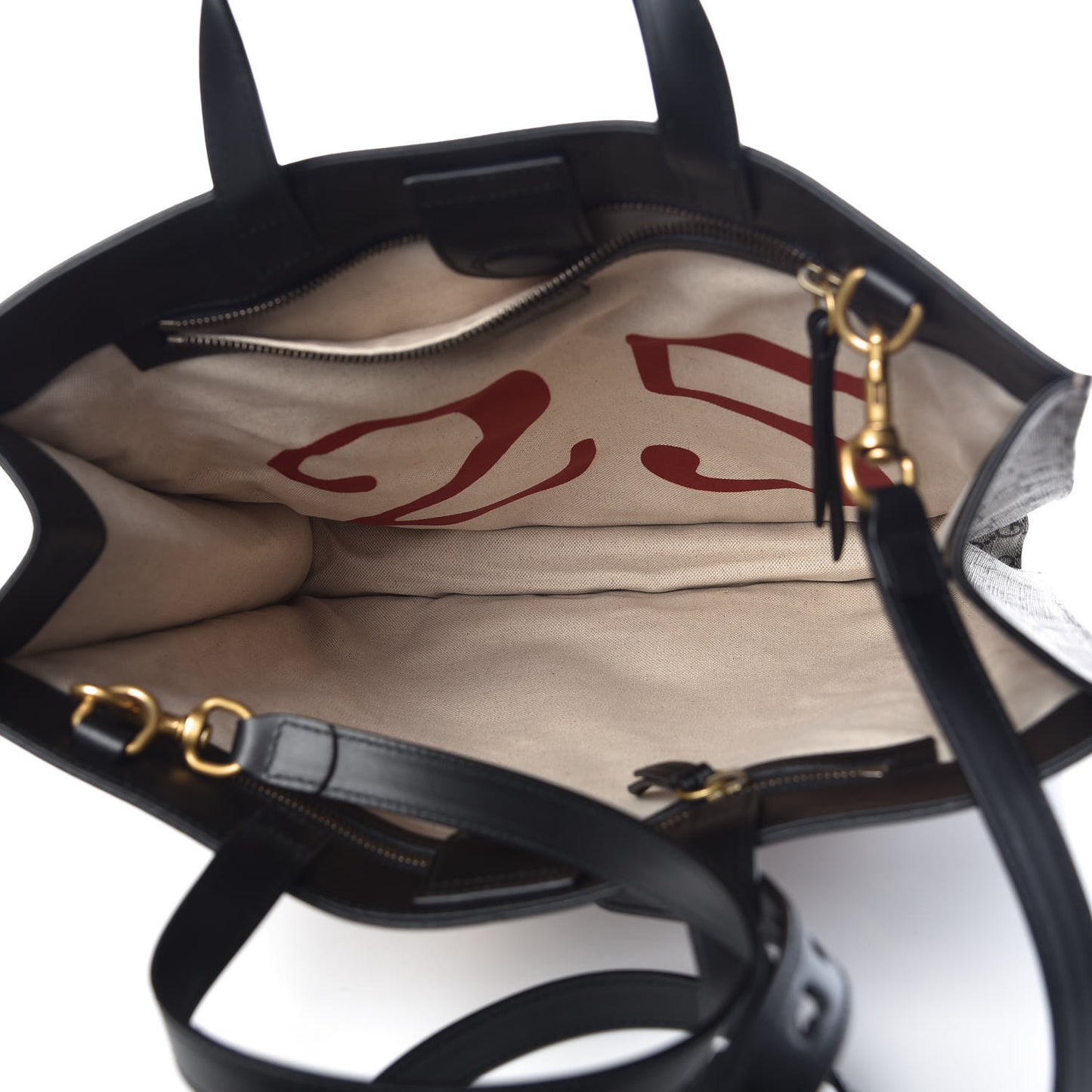GG Supreme Monogram Angry Cat Vertical Tote