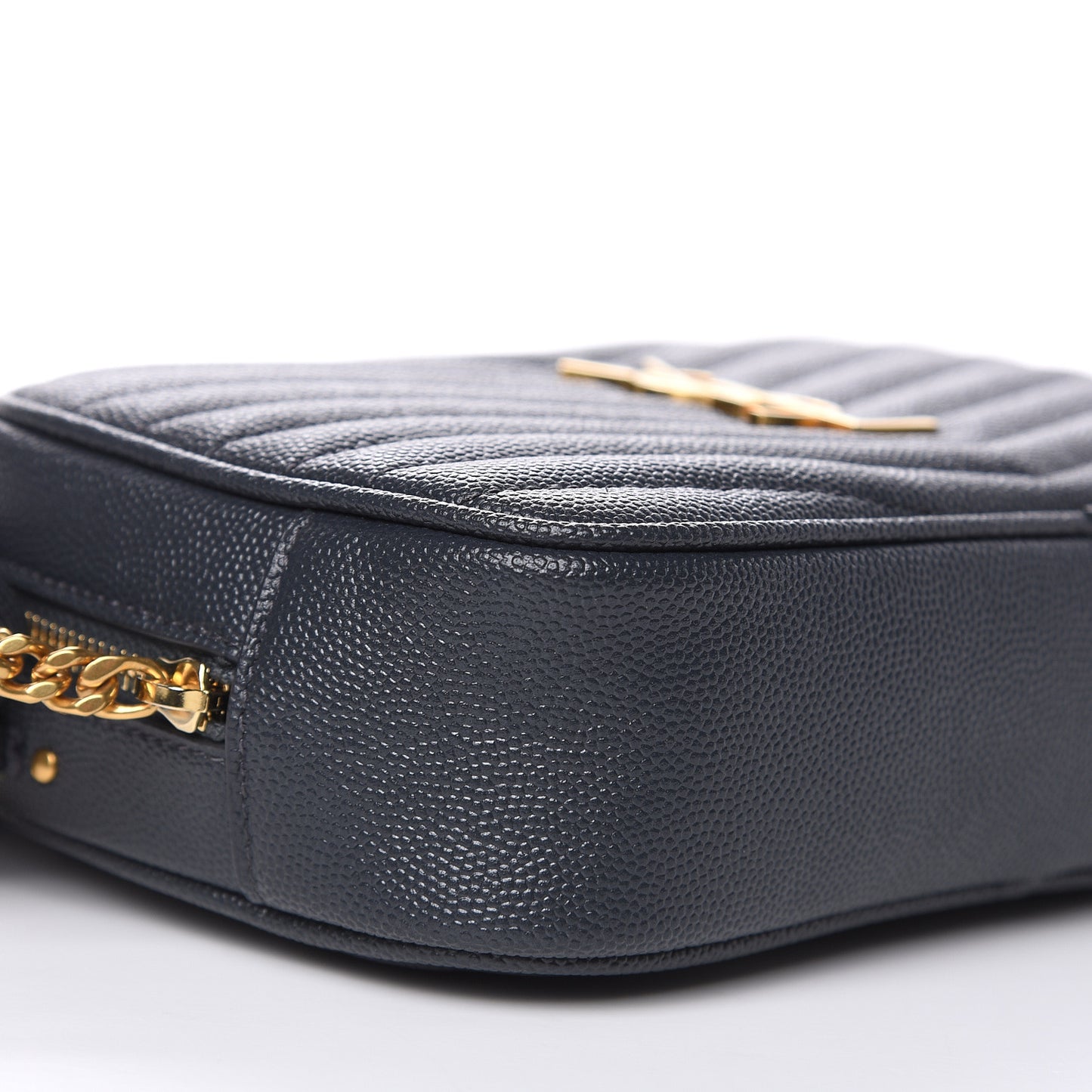 Grain De Poudre Matelasse Monogram Mini Lou Camera Bag Dark Smog