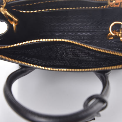 Prada Saffiano City Calfskin Small Paradigme Bag Black 8 of 9
