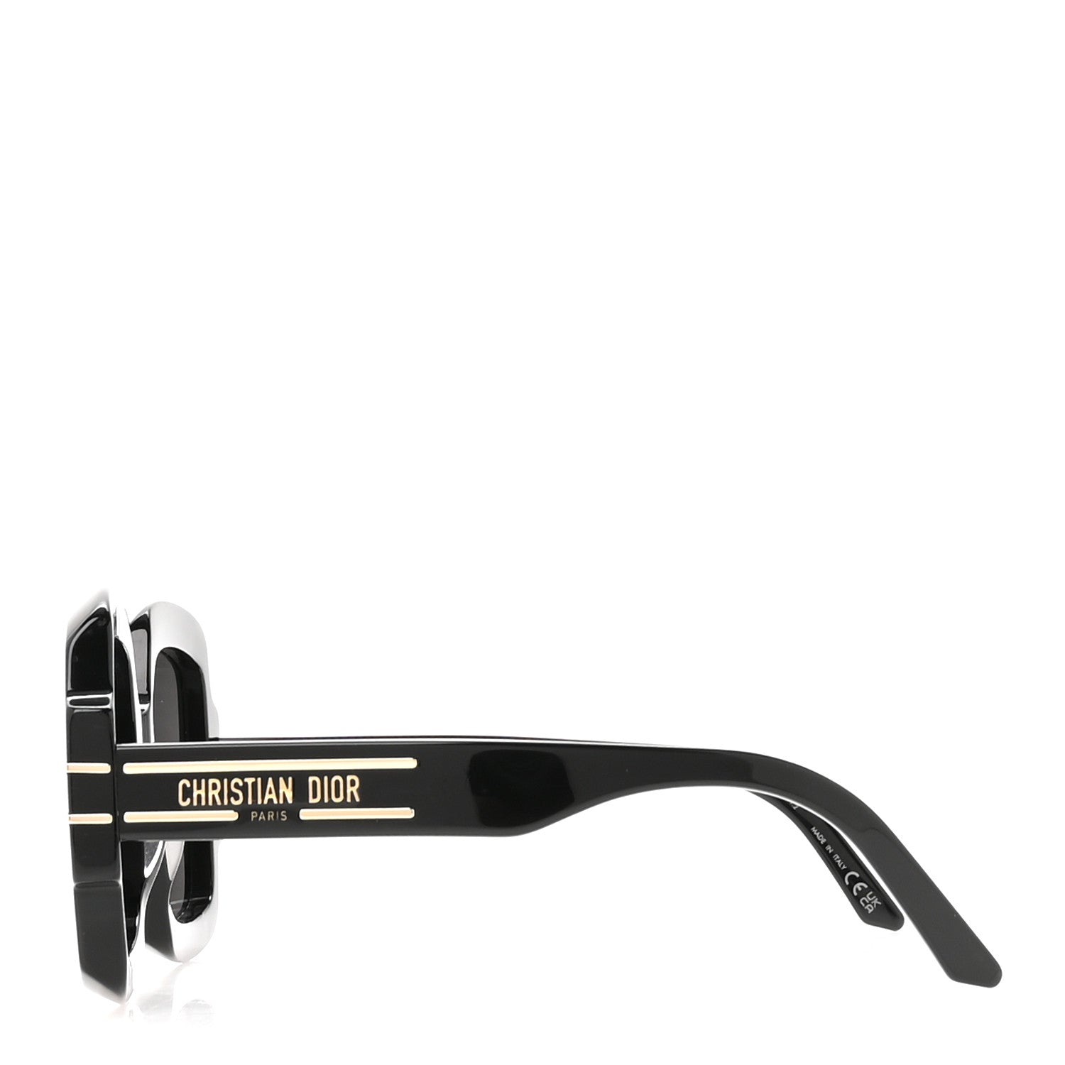 Christian Dior Acetate Diorsignature S1U Square Sunglasses Black 3 of 9