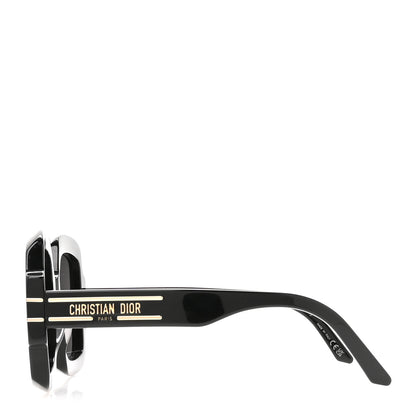 Christian Dior Acetate Diorsignature S1U Square Sunglasses Black 3 of 9