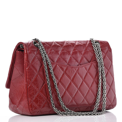 Chanel Aged Calfskin Quilted 2.55 Reissue 227 Flap Red 4 of 11