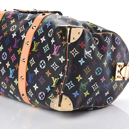 Louis Vuitton Monogram Multicolor Keepall 45 Black 6 of 8