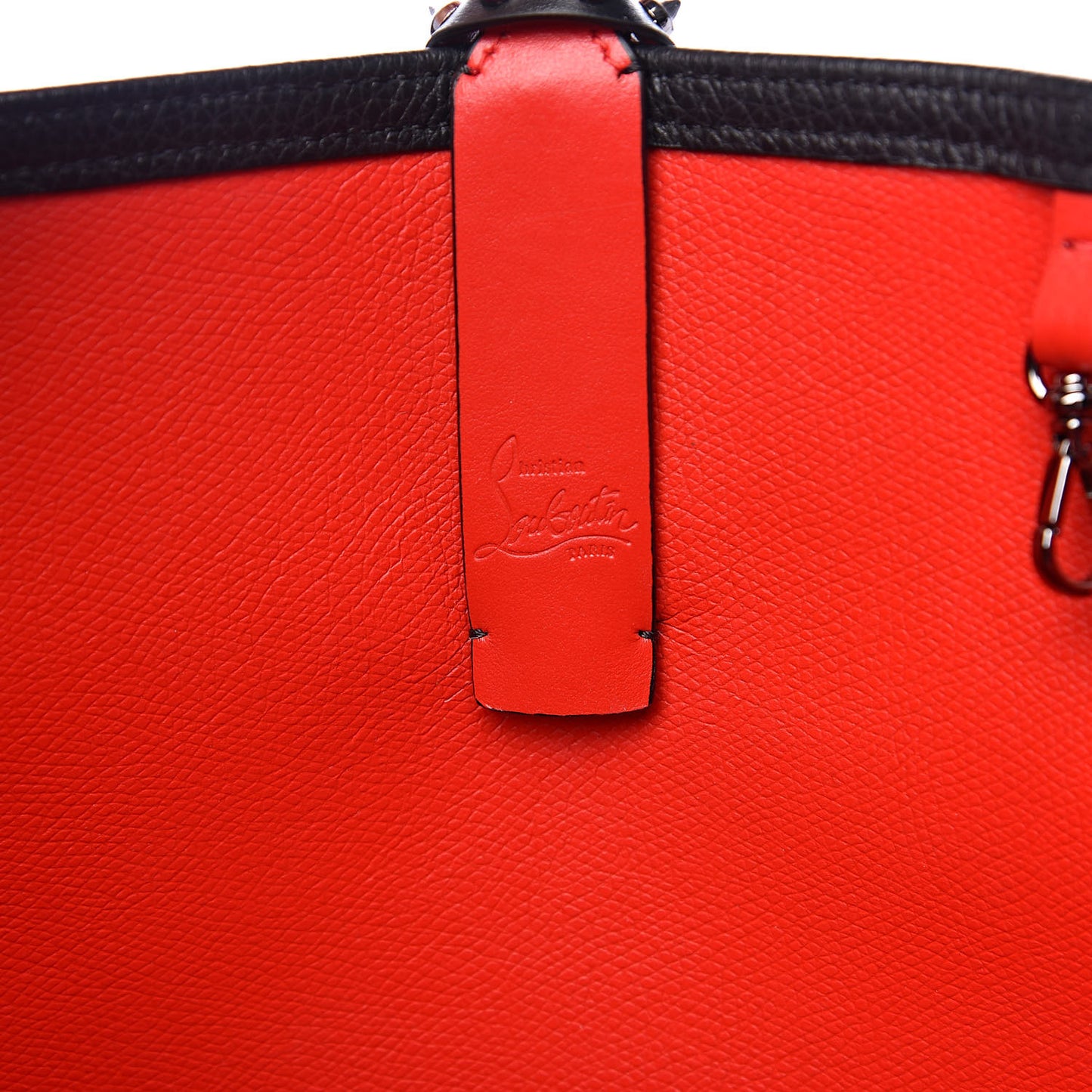 Calfskin Spikes East West Cabata Tote Black