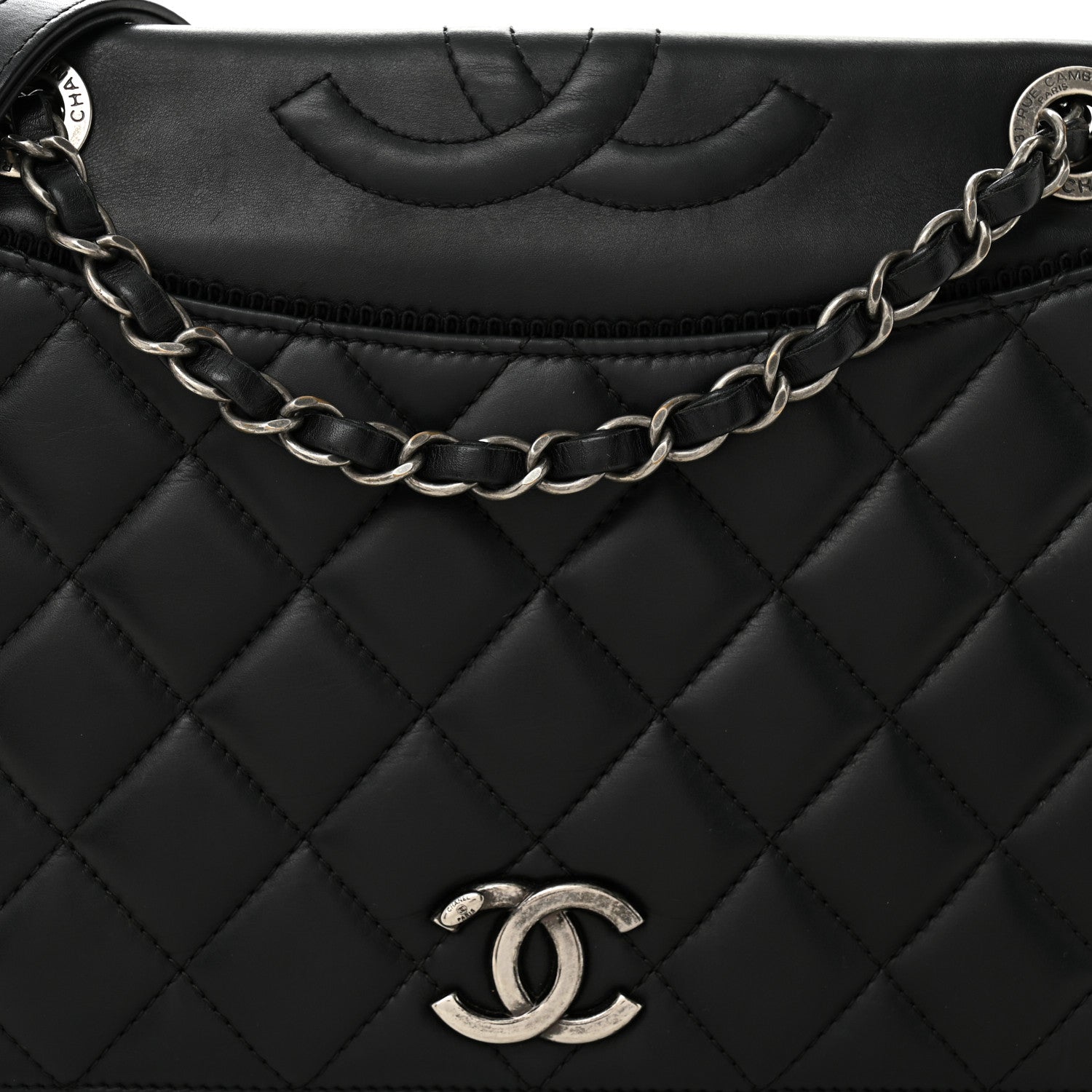 Chanel Calfskin Quilted Ballerine Flap Black 8 of 12