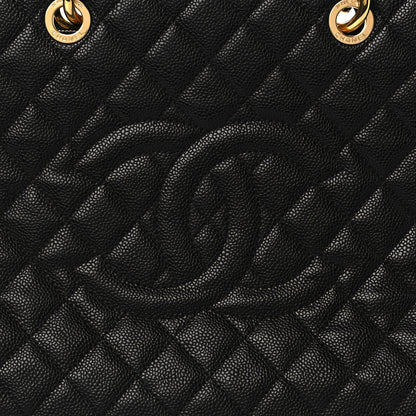 Chanel Caviar Quilted Grand Shopping Tote GST Black 7 of 9