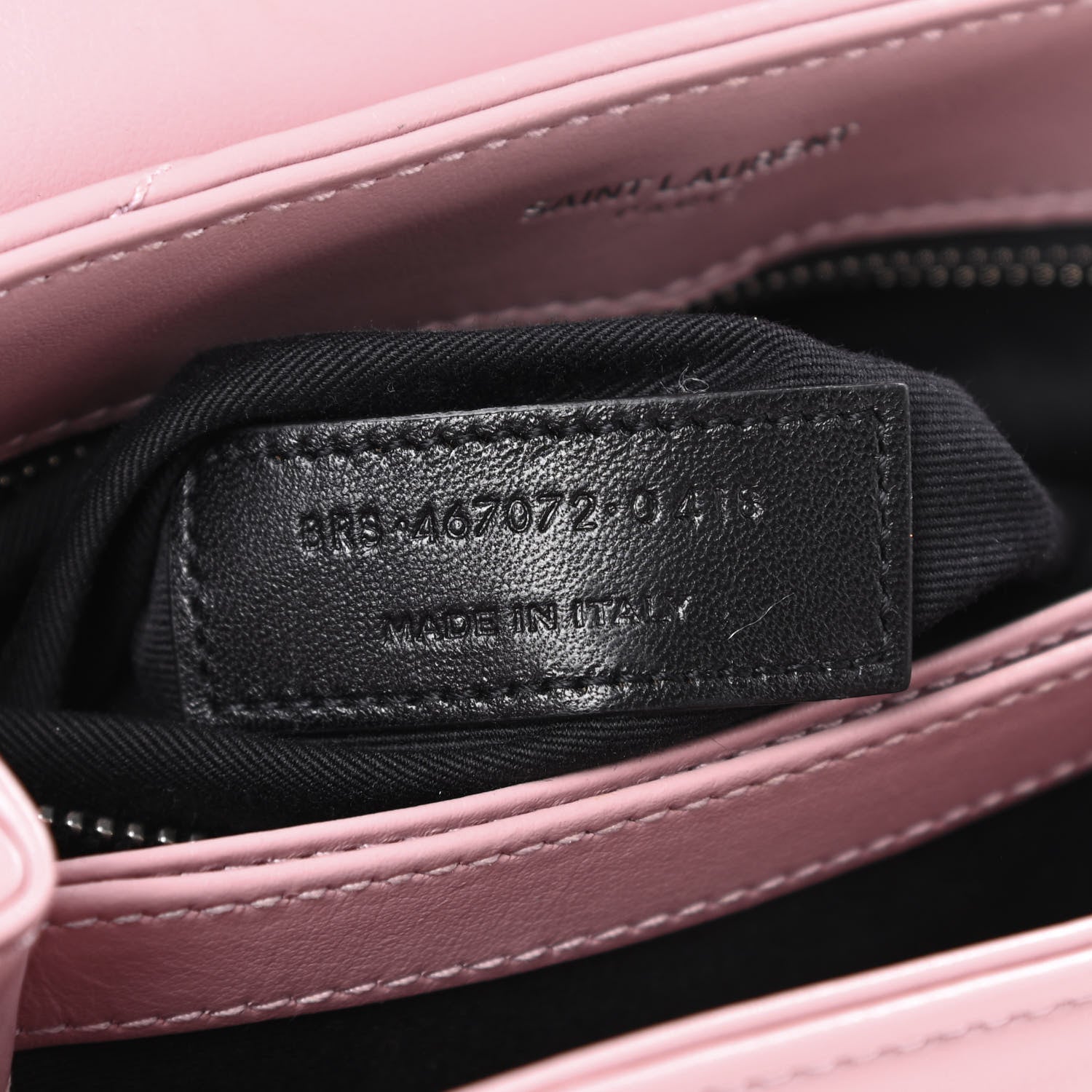 Saint Laurent Calfskin Y Quilted Monogram Toy Loulou Crossbody Bag Tender Pink 7 of 11