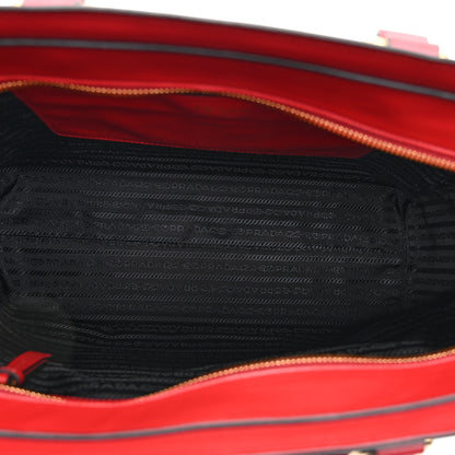 Prada Saffiano Soft Calfskin Large Zippered Tote Fuoco 5 of 10