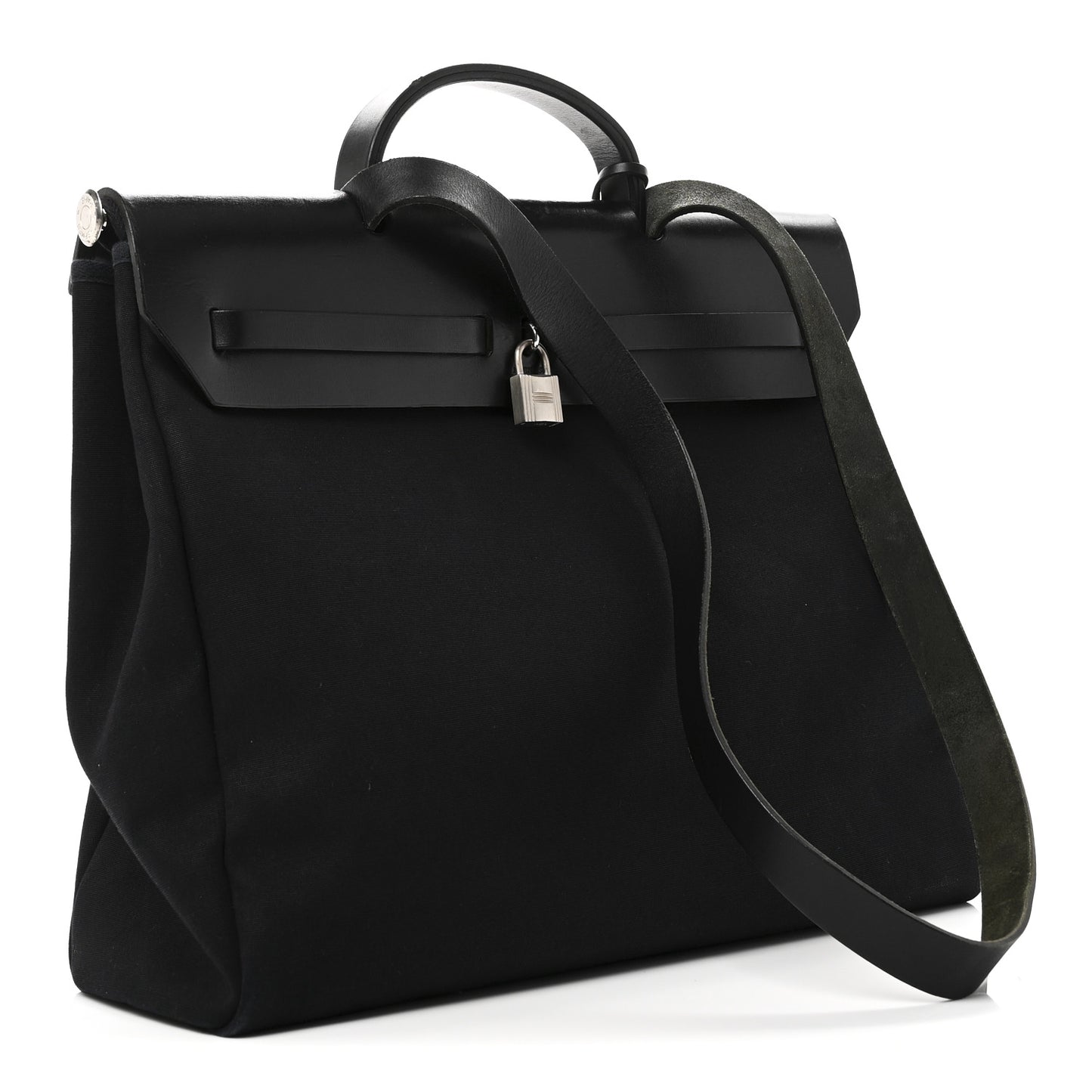Toile Vache Calfskin Herbag 39 MM Black