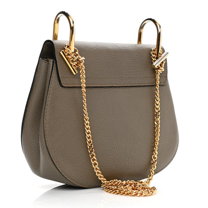 Chloe Grained Lambskin Mini Drew Shoulder Bag Motty Grey 2 of 15